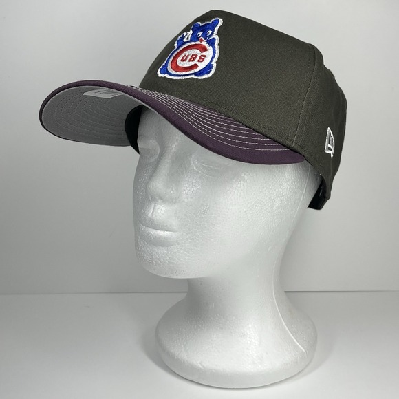 Chicago Cubs New Era The Golfer Snapback Cap Hat Black Purple MLB - Picture 13 of 16